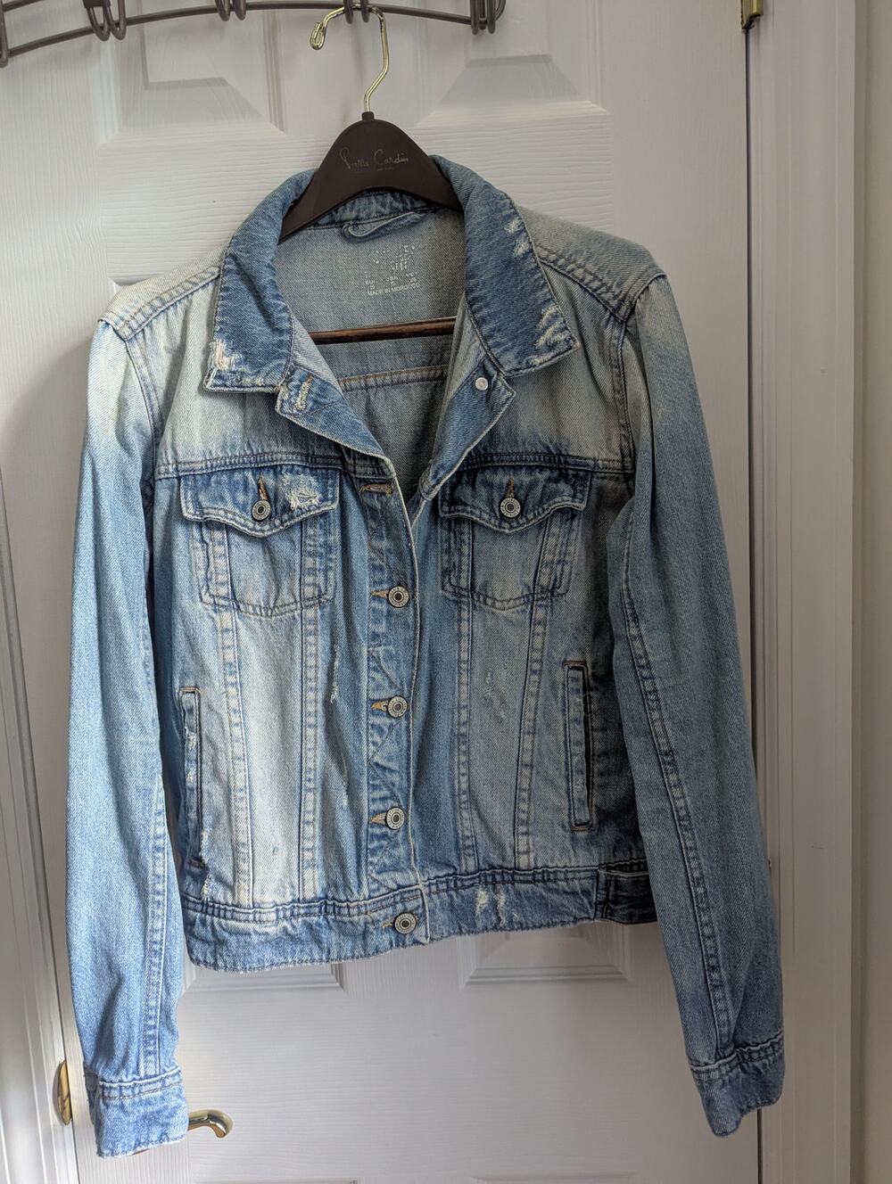 Zara Denim Jacket Size S Blue Jean Fall Spring